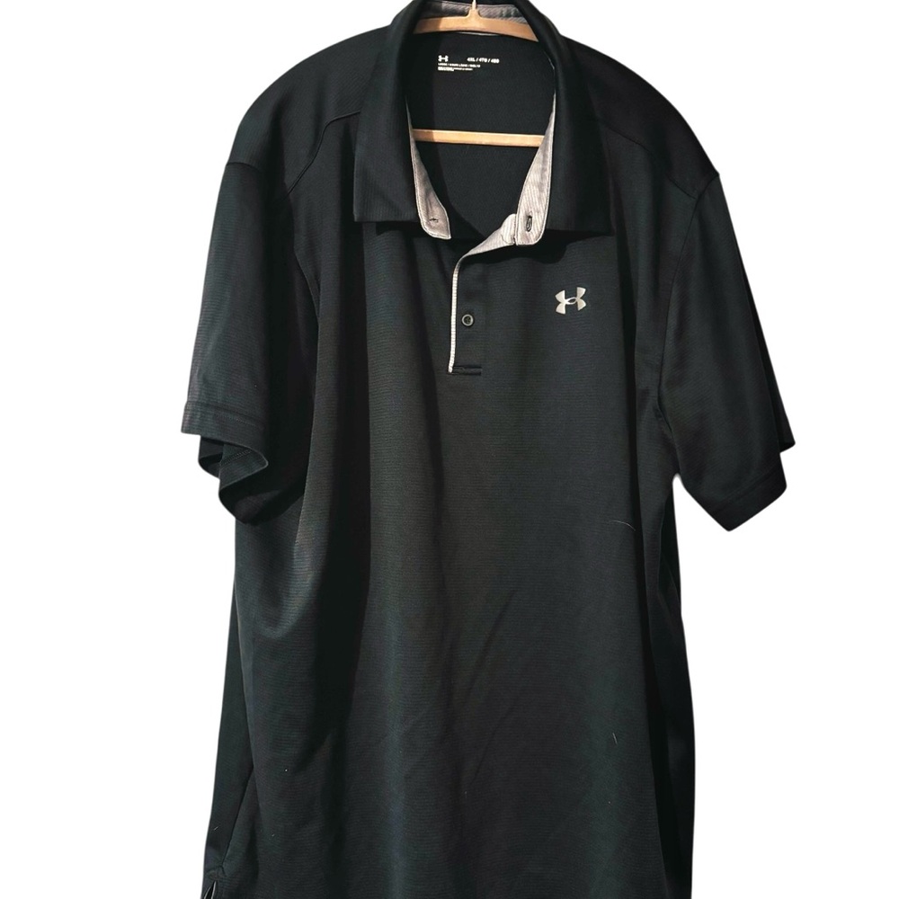 Under Armour Men’s Black Polo Great Condition 4XL